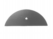 заглушка коньковая зк с защитно-декоративным покрытием 230*90*5,2 мм графит